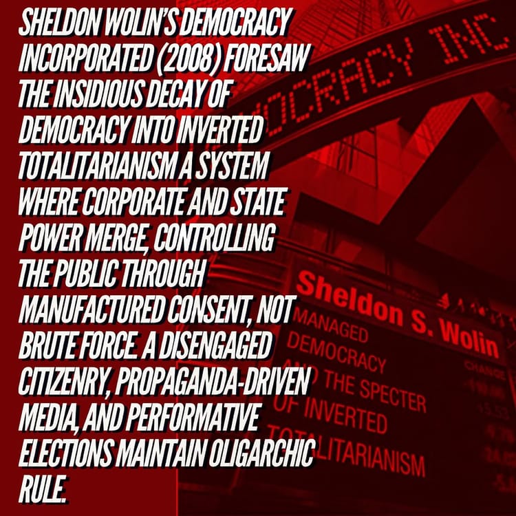 Fascism in the Rearview, Inverted Totalitarianism in the Windshield