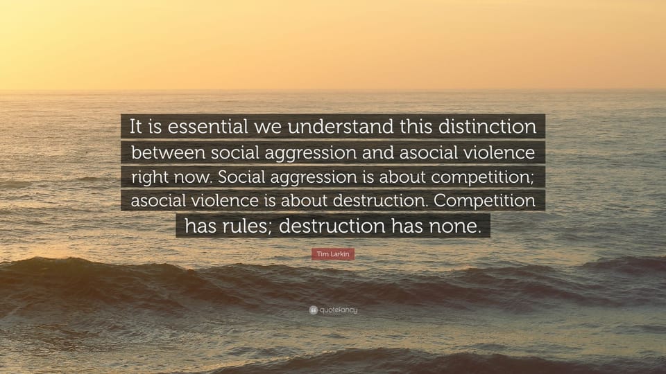 Social versus A-Social Violence