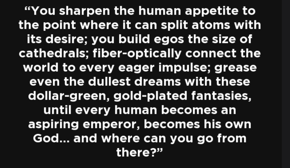 Death of Capitalism Leads to Rise of Narcissism