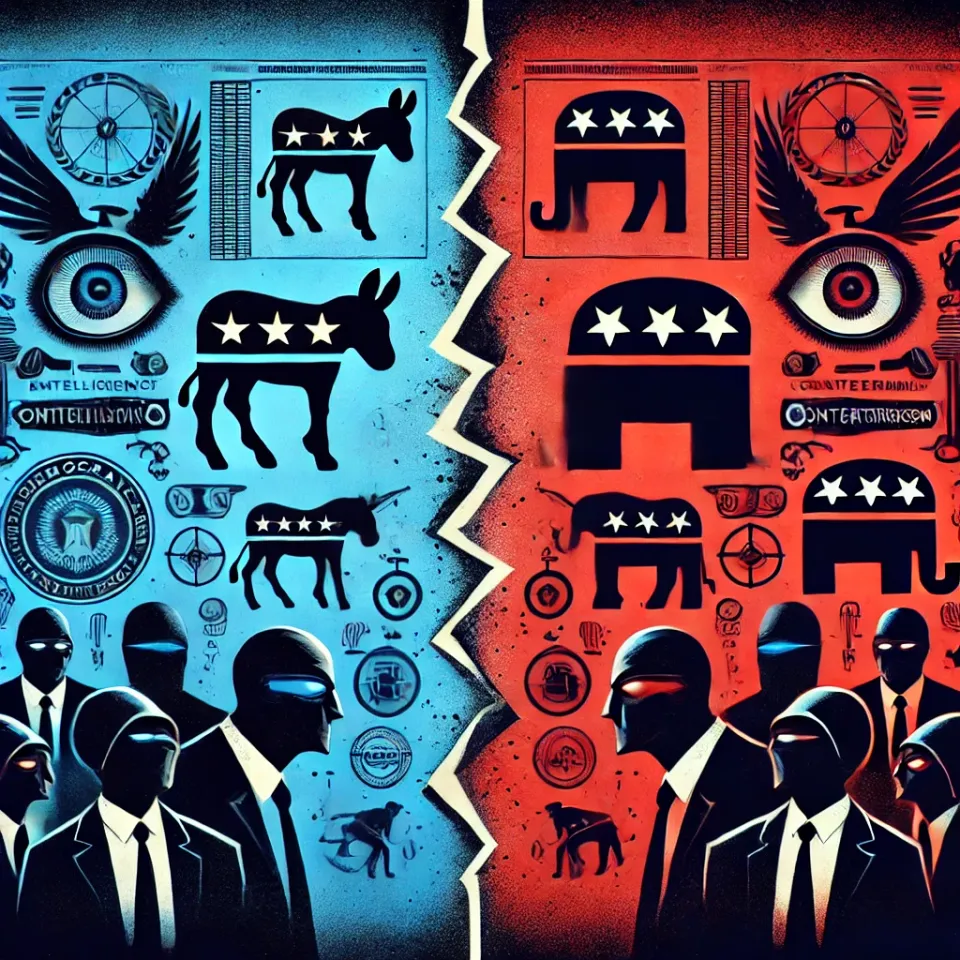 what it looks like when two major political parties are so divided that they possess their own intelligence and counterterrorism services.