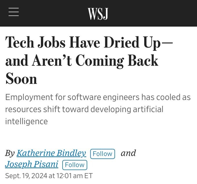 More IT Job apocalypse propaganda