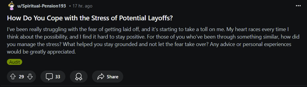 Watch the shitshow live on reddit/r/deloitte
